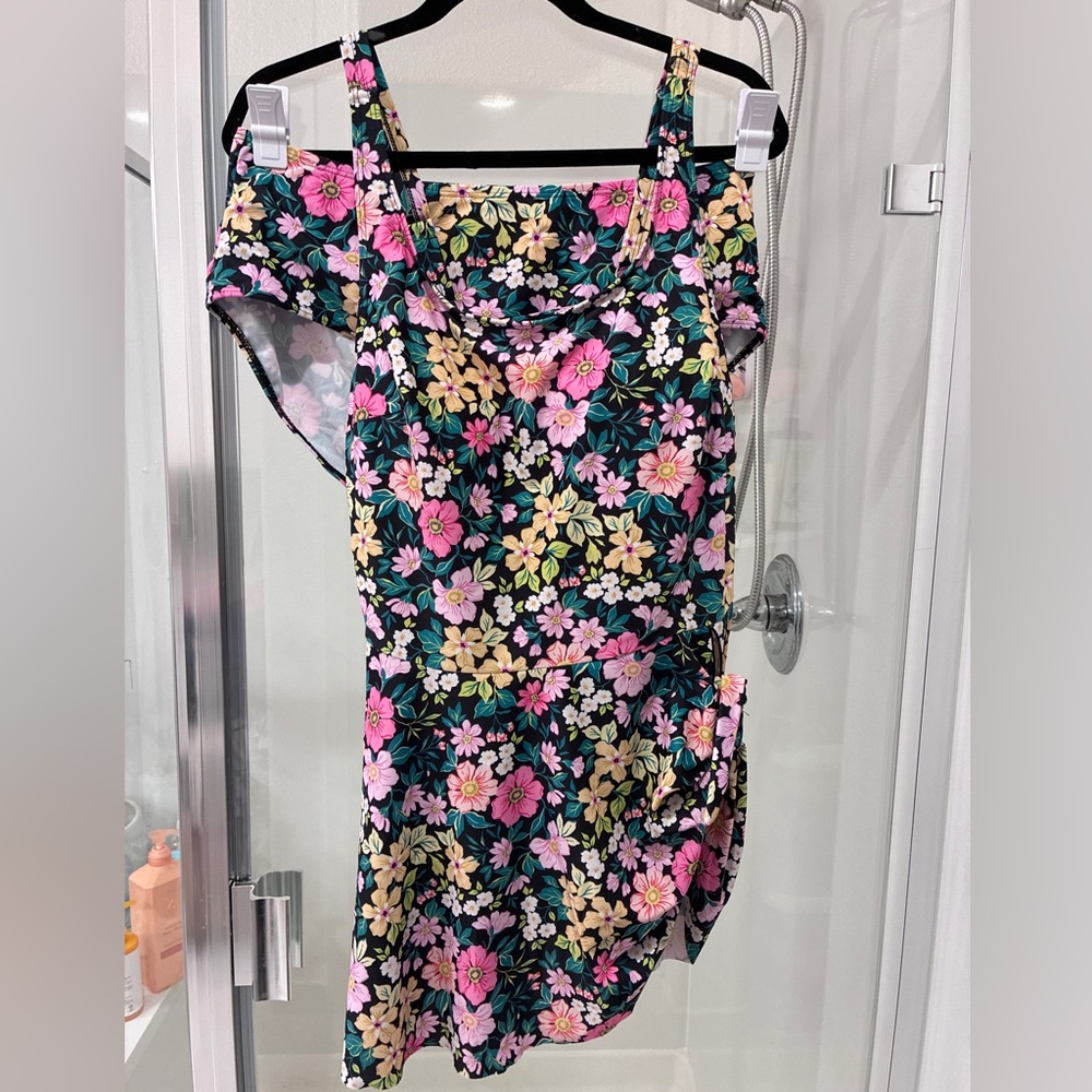 Colorful Floral Swimdress